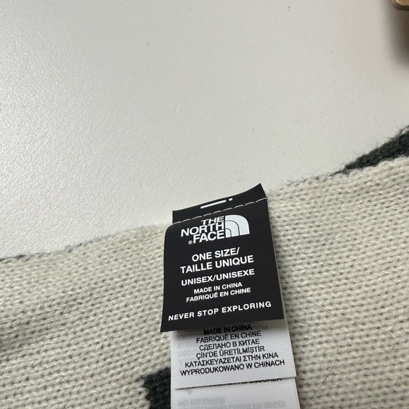 TNF The North Face Reversible Logo Scarf NWT 2 Tone Design Unisex Scarves Gray - Picture 7 of 8
